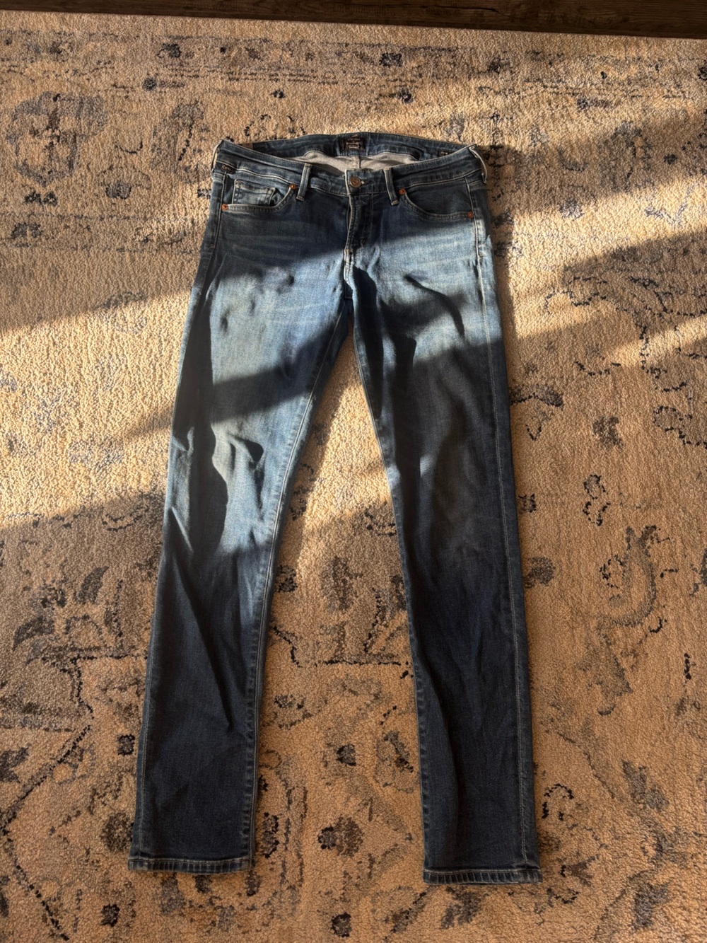 Citizens Of Humanity Men's Skinny Jeans in Dark Blue Wash